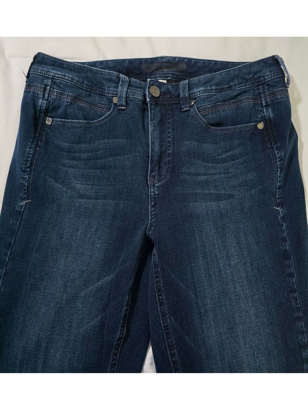 Seven7 Women's Skinny Jeans Dark Blue Stretch Denim Size 14